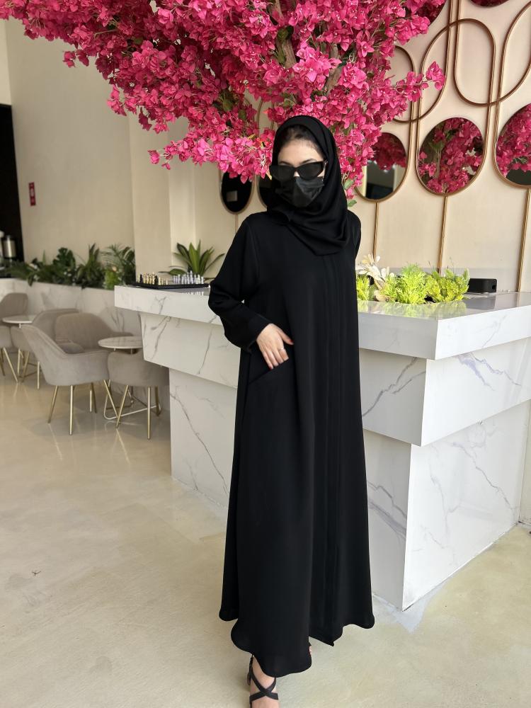 عبايه سحاب مخفي بمرد على السحاب