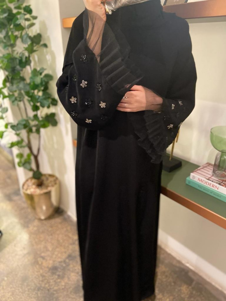 عبايه شك بالكم مع تل