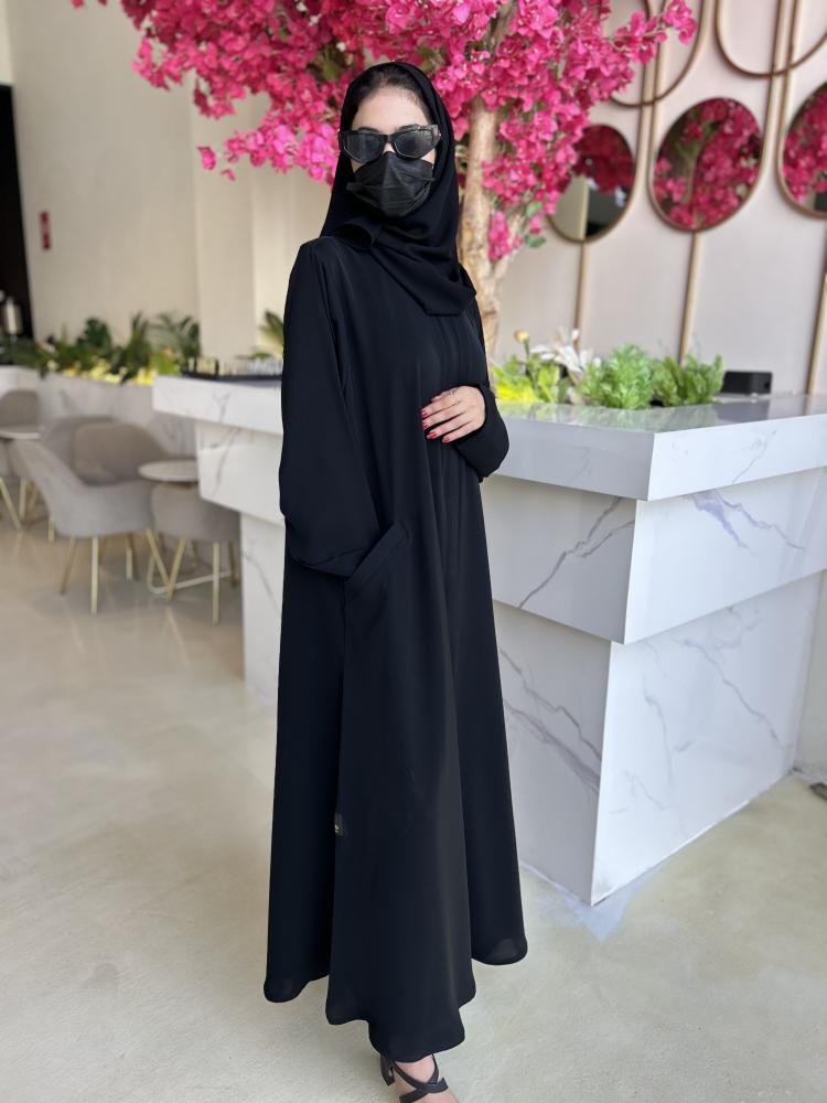 عبايه سحاب مخفي بمرد على السحاب