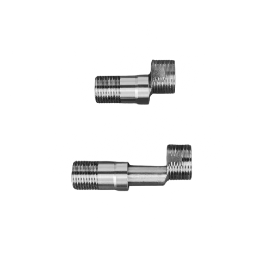 Adjustable crank fitting for wall mixer