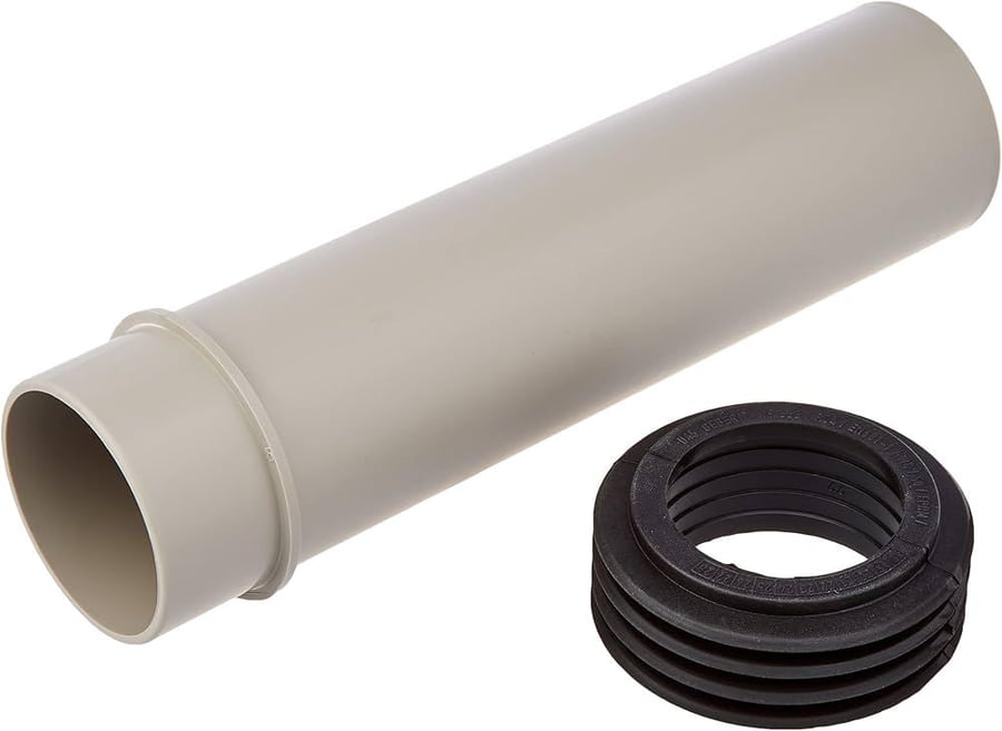 Downpipe fitting with Geberit sealing sleeve