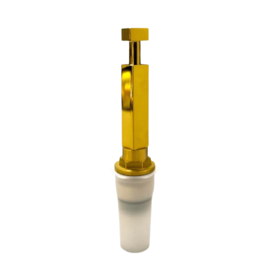 Grohe concealed mixer adapter, square, gold, Chinese