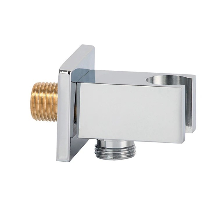 Chrome hidden elbow with base