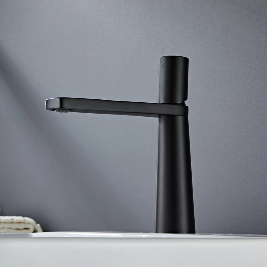 Modern black sink mixer