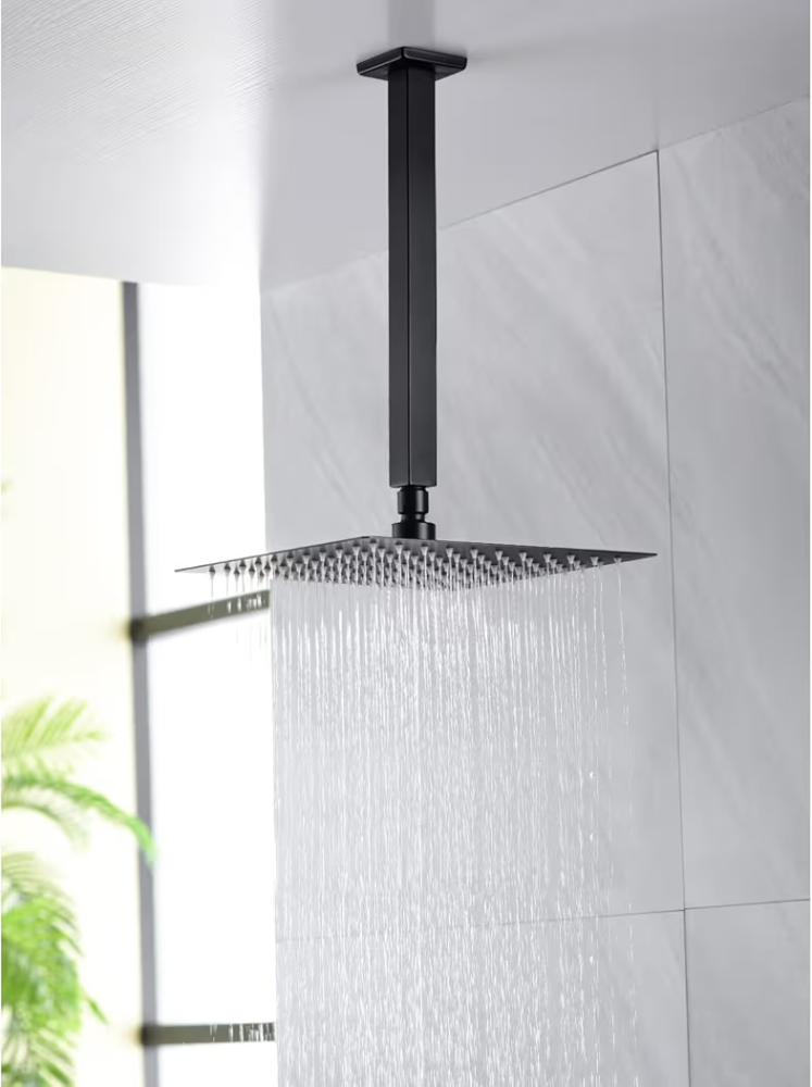 عامود دش مربع اسود شقف  30cm شيرمن / CHAIRMANN