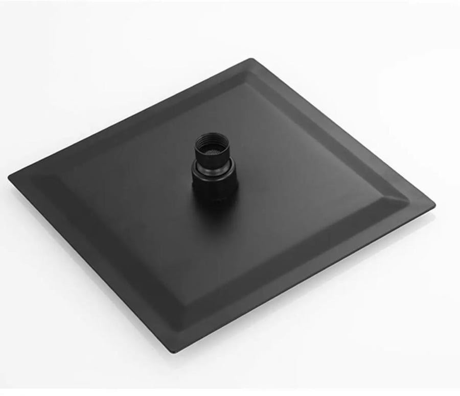 طاسة دش ستانلس ستيل اسود مربع 25*25 سم