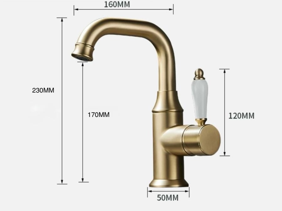 Chrome sink mixer