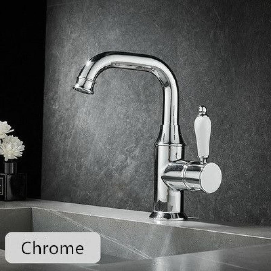 Chrome sink mixer