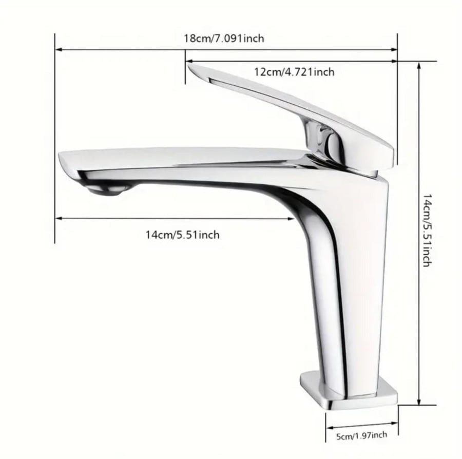 TY Chrome Basin Mixer