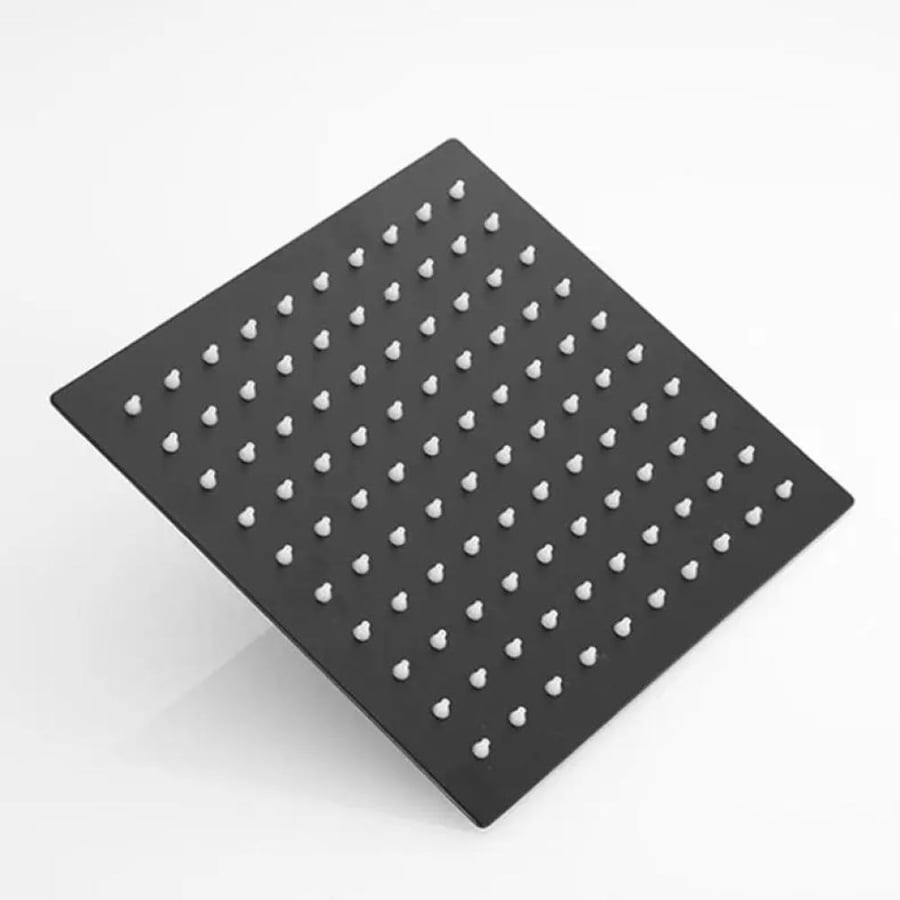 طاسة دش ستانلس ستيل اسود مربع 25*25 سم
