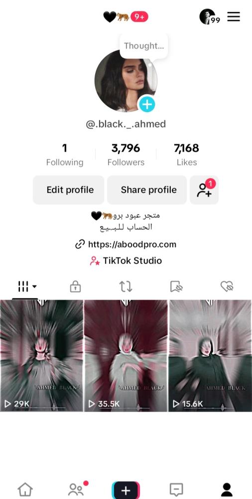Tik account 3796 followers Arabs