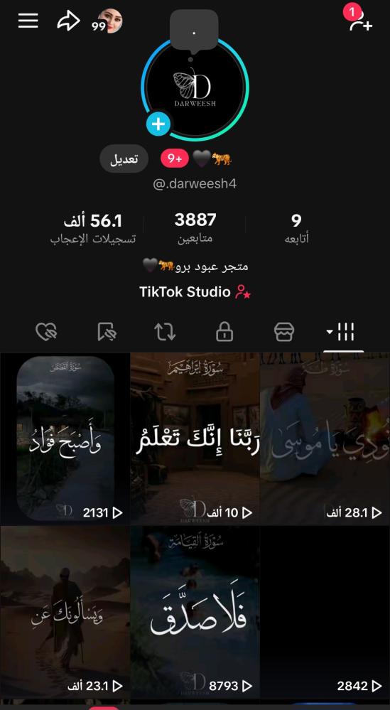 حساب تيك 3887عرب