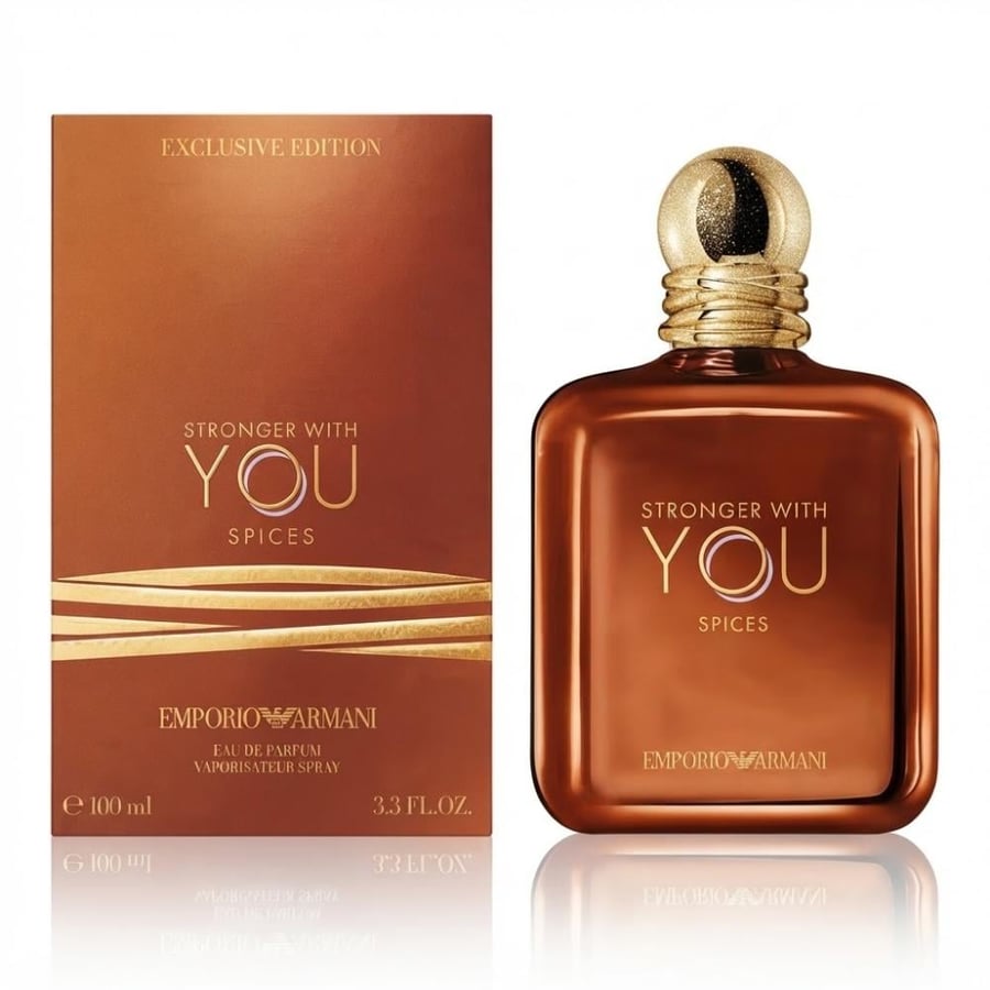 عطر أرماني سترونجر ويذ يو سبايسز للرجال أو دو بارفيوم 100 مل