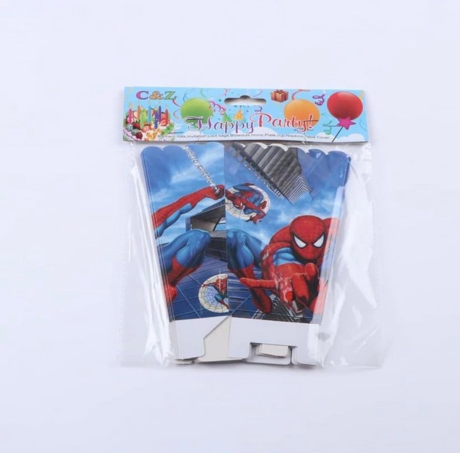 Spider-Man popcorn boxes