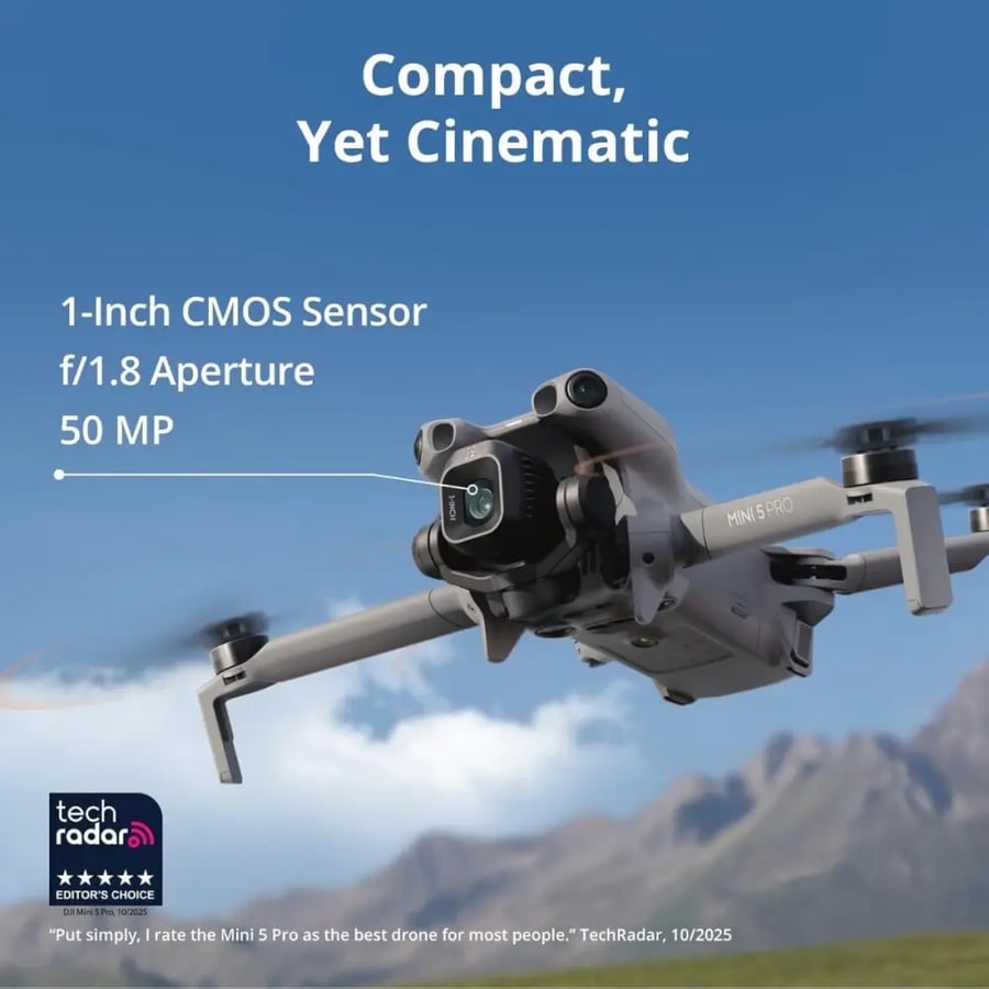 درون DJI MINI 5 pro - نسخة كمبو ار سي 2