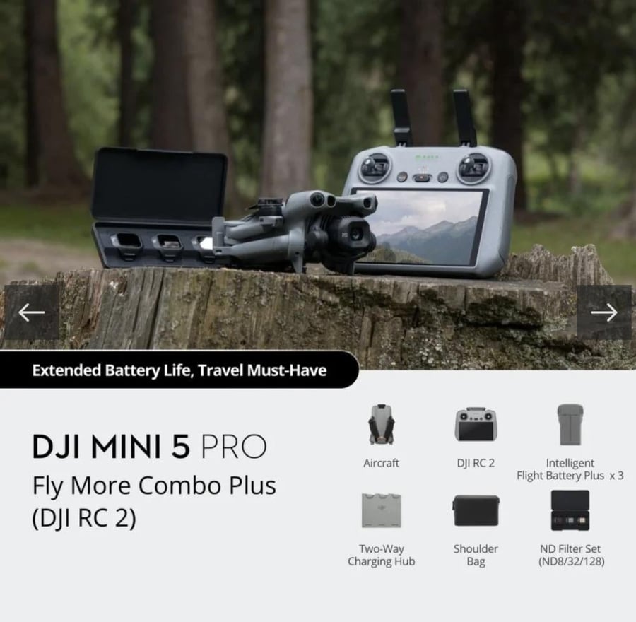 DJI MINI 5 pro drone - Combo Plus RC version 2