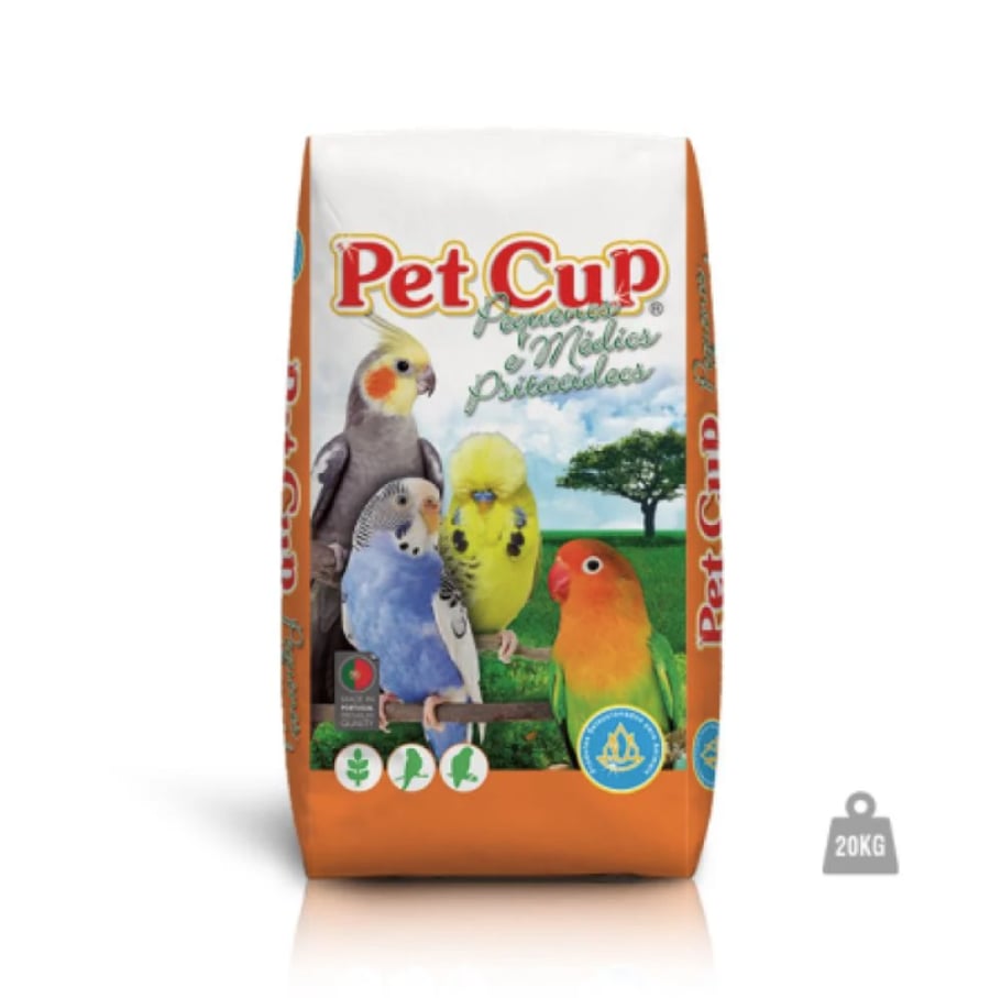 Pet cup مشكل بادجي طيور حب