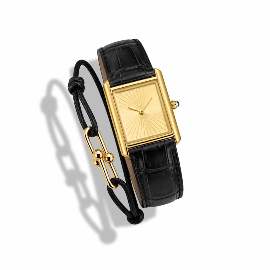 GOLD/BLACK CLASSIC WATCH