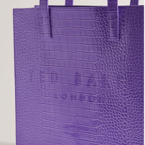 TED BAKER CROCCONSHOPPING BAG - Purple