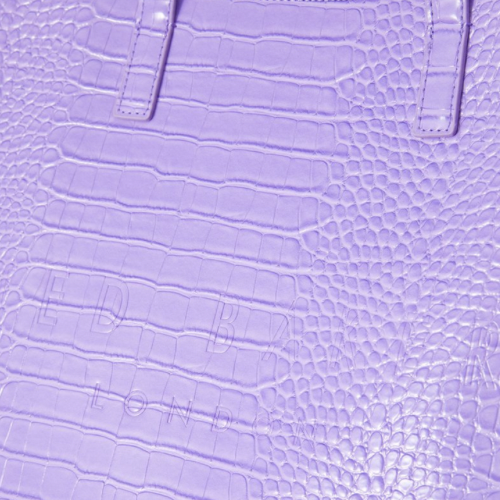 TED BAKER CROCCONSHOPPING BAG - Purple