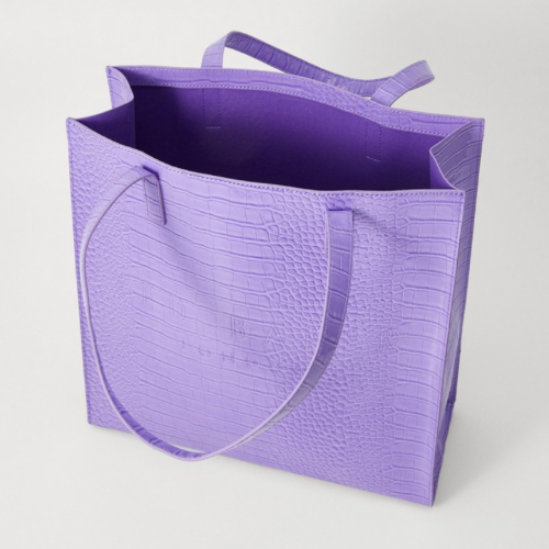 TED BAKER CROCCONSHOPPING BAG - Purple