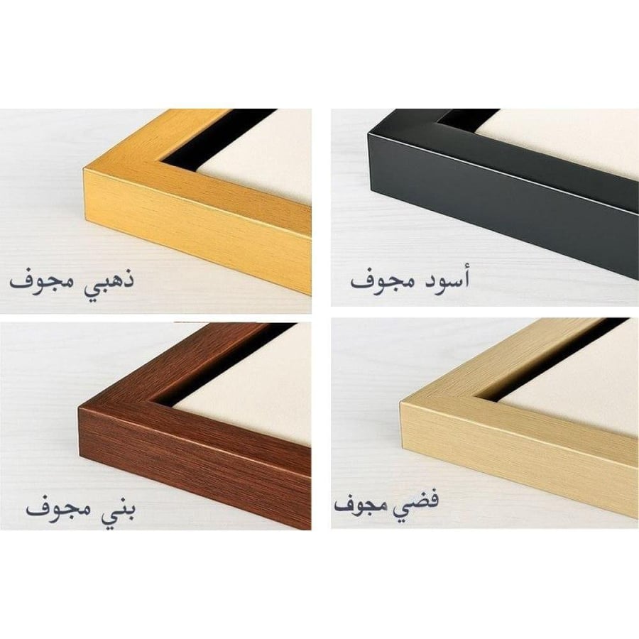 Three canvas paintings with nature design