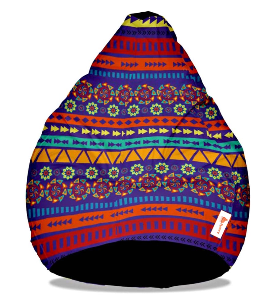 Between bag with colorful geometric engravings – a cheerful decorative touch