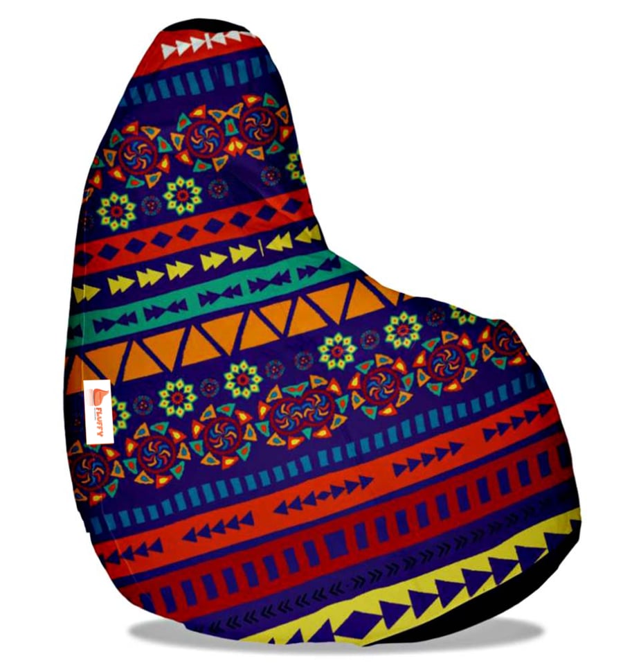 Between bag with colorful geometric engravings – a cheerful decorative touch