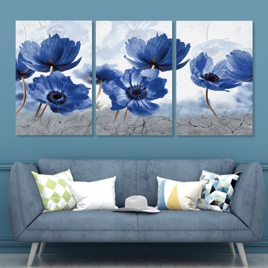 Three MDF wooden panels size 120x60 cm