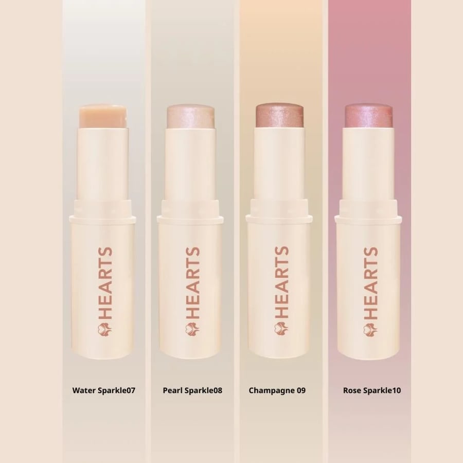 Hearts highlighter stick Dewy Light
