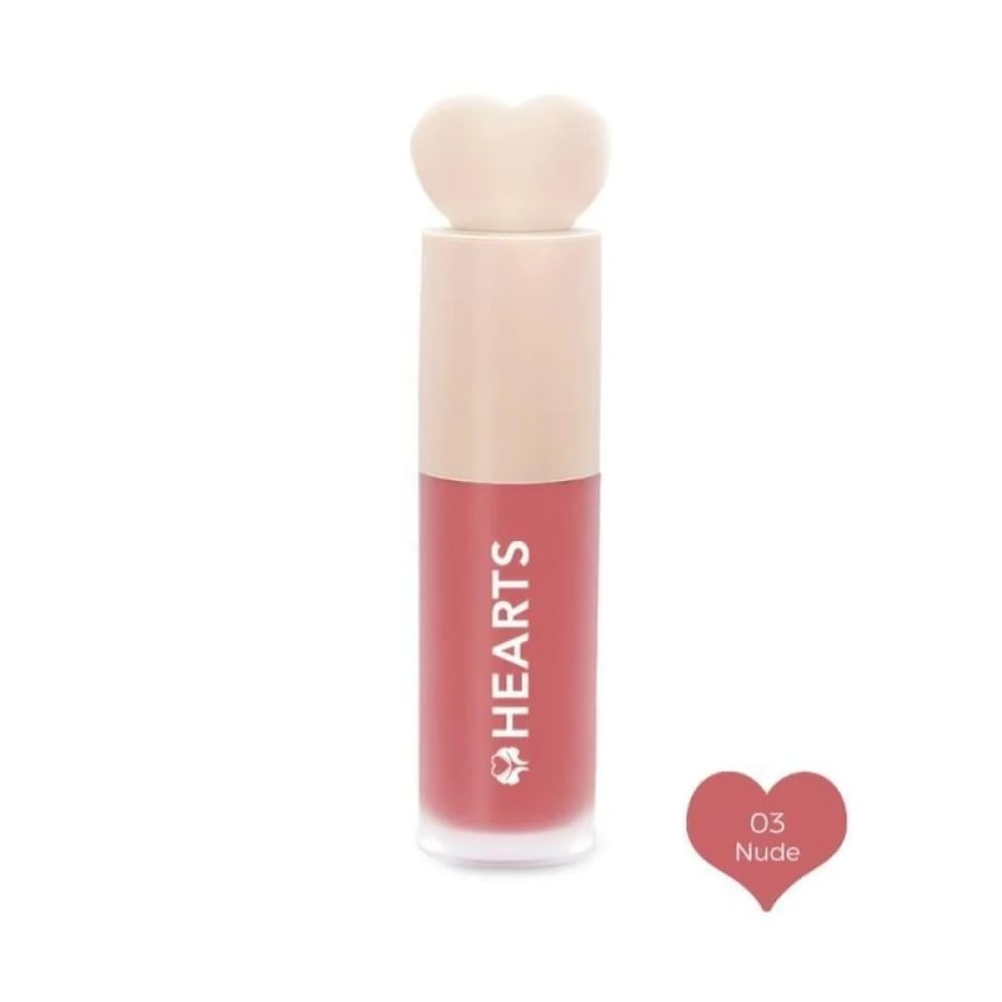 Hearts blusher liquid natural color and light touch