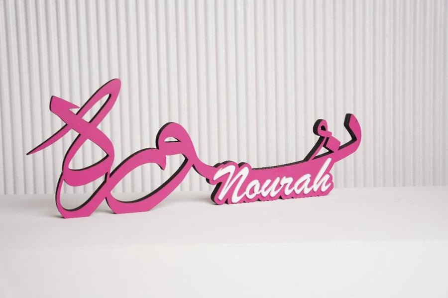 Names 3D pink