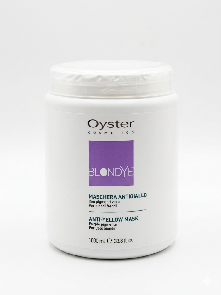 Oyster BLONDYE Anti Yellow Mask ماسك مضاد للصفار بخلاصة الأصباغ البنفس
