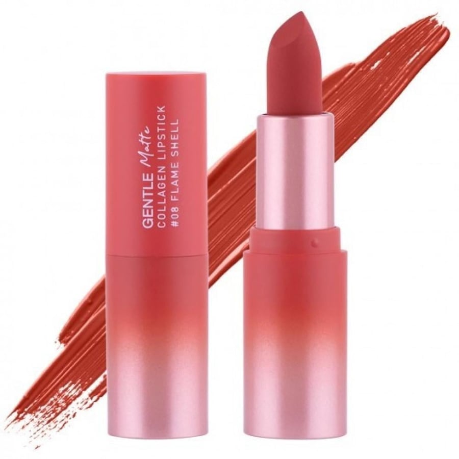 BABY BRIGHT Gentle Matte Collagen Lipstick – فليم شيل 08