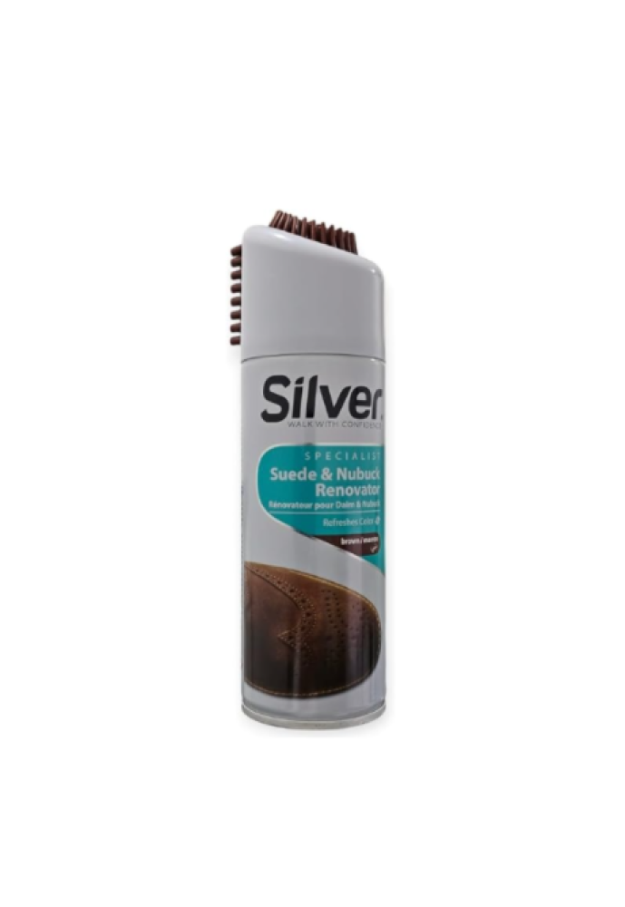 بخاخ ملمع للأحذية مجدد الجلد السويدي وجلد النوبوك يعيد الألوان الباهتة بني 200مل