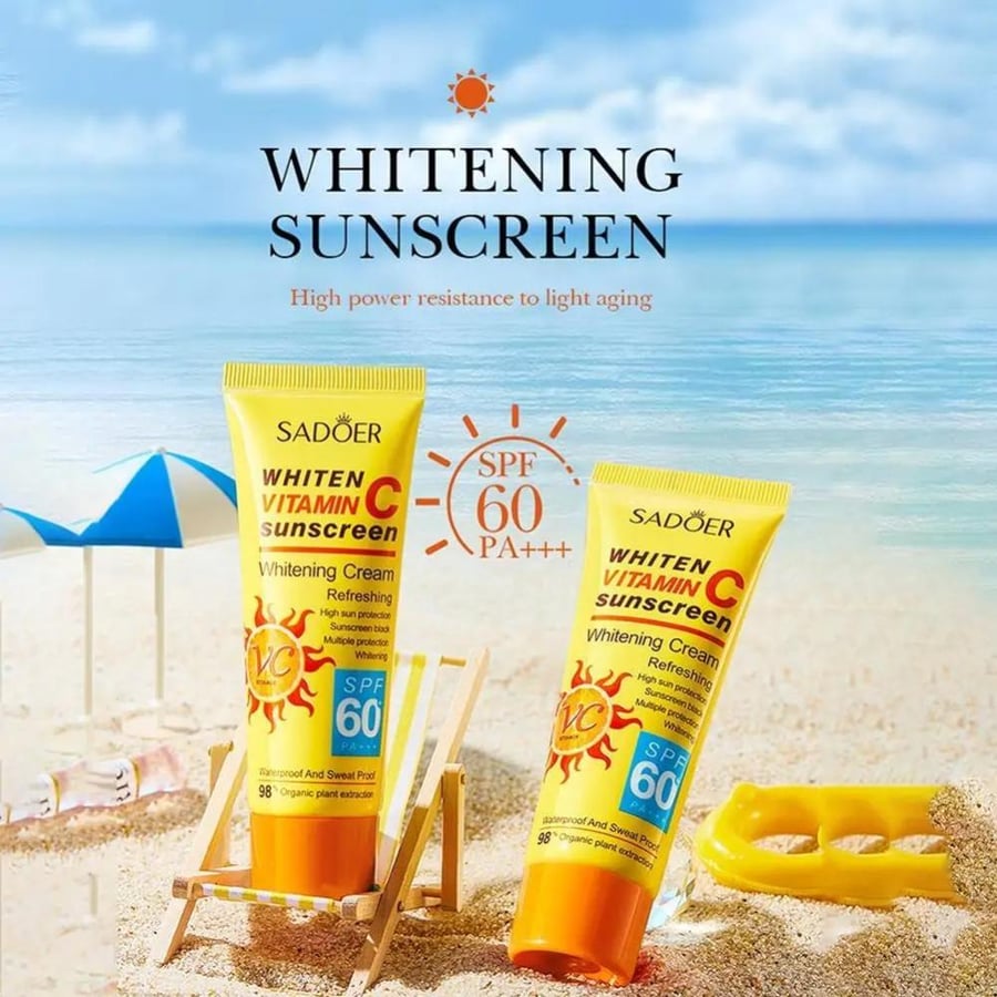 كريم واقي شمس بفيتامين سي SPF 60PA