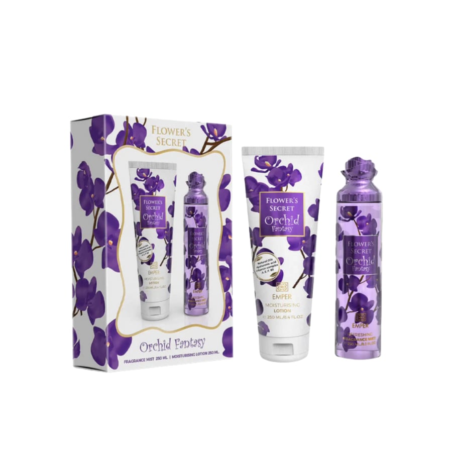 Emper Perfumes مجموعة هدايا إمبر - زهرة الأوركيد الخيالية من فلاورز سيكريت