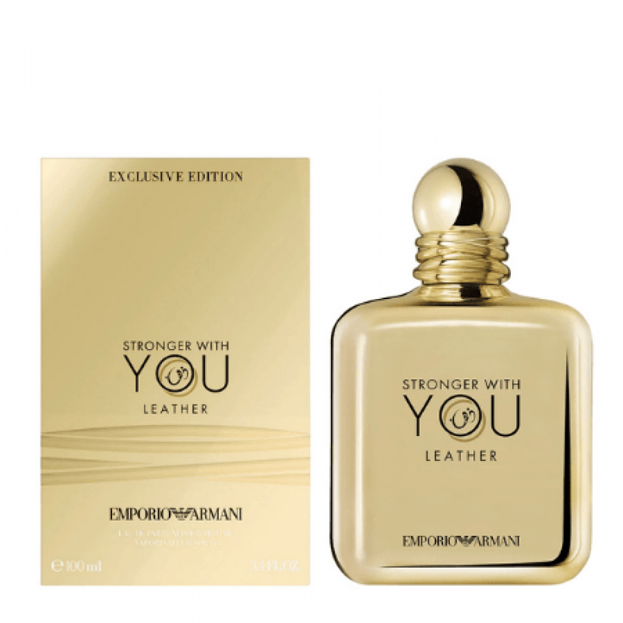 عطر ارماني سترونجر وذ يو ليذر الذهبي الرجالي - او دو بارفيوم 100مل