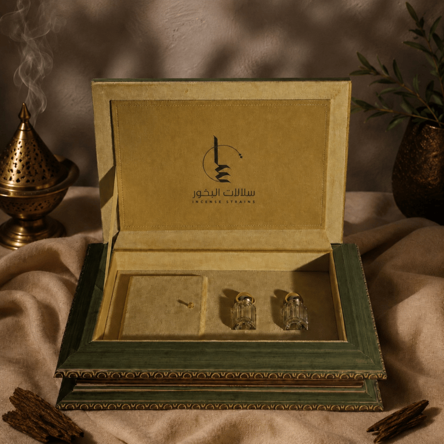 صندوق اهداء فاخر أخضر