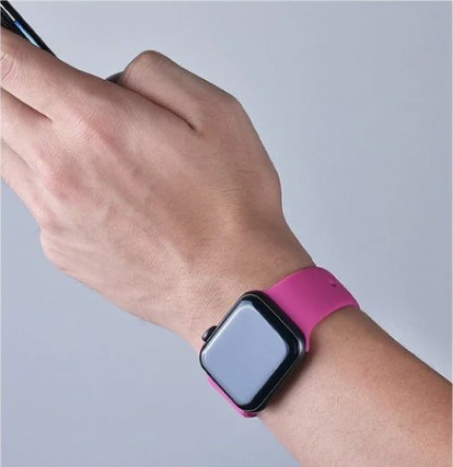 سوار سيليكون وردي ساعة ابل Pink Silicone Band