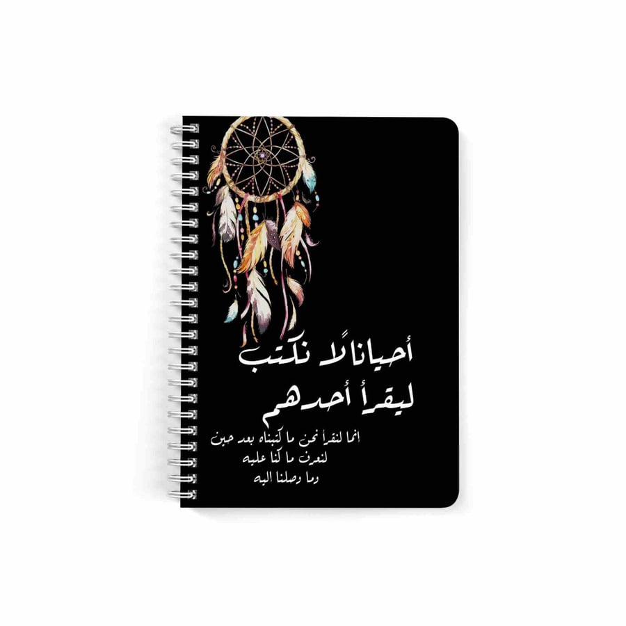 we write A5 spiral notebook for school or business note taking with 60 sheets By LOWHA