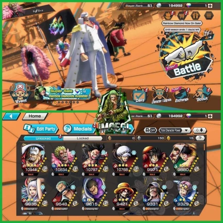 حساب Bounty Rush عادي
