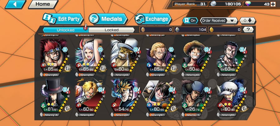 حساب Bounty Rush عادي