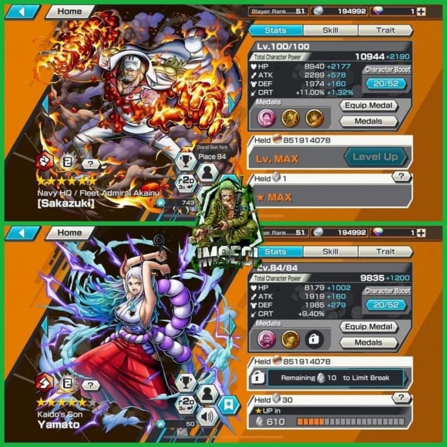 حساب Bounty Rush عادي