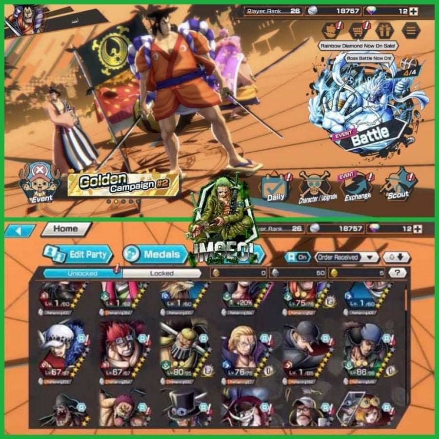 حساب Bounty Rush عادي