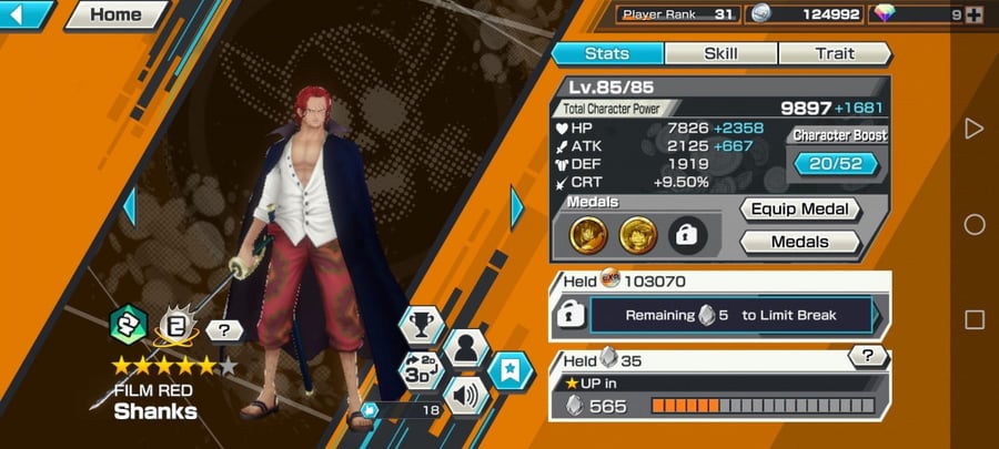 حساب Bounty Rush عادي