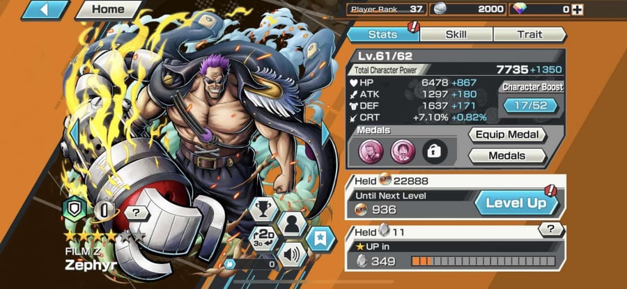 حساب Bounty Rush عادي
