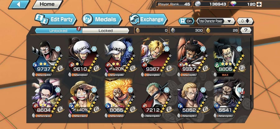 حساب Bounty Rush عادي