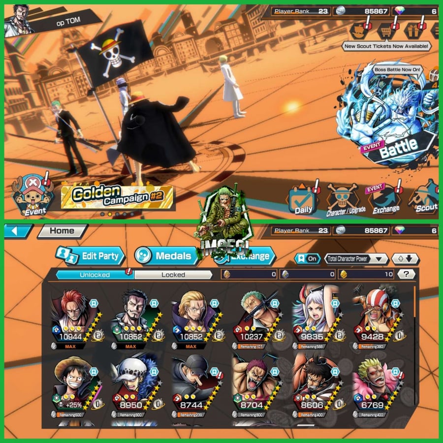 حساب Bounty Rush عادي