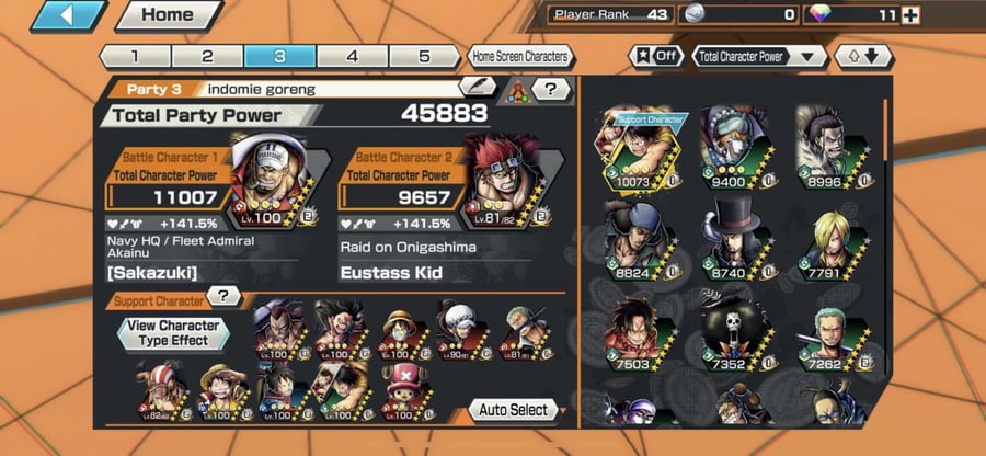 حساب Bounty Rush عادي
